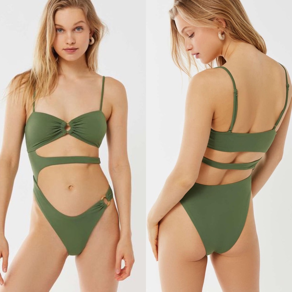 COPY - Urban Outfitters Abalone Asymmetrical Swimsuits